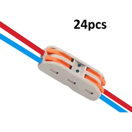 Conector Rapido 4 Puertos 2 Cables 32amp Terminal Empalme