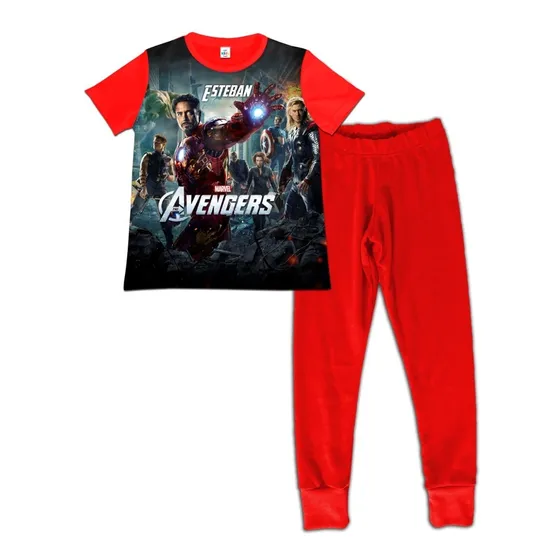 Pijama Niño Manga Corta Avengers Vengadores 