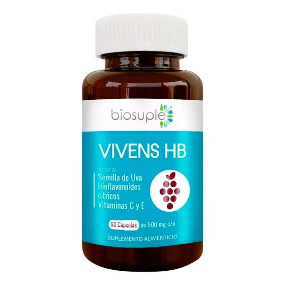 Semilla De Uva Biosuple Circulación Sanguinea 60 Caps 500mg