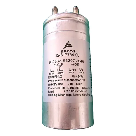 1x Capacitor Eletrolitico 200uf/340v Rms 85° Epcos Seminovo