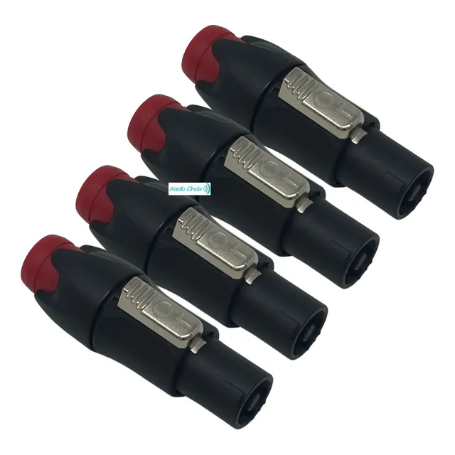 Plug O Conector Speakon Tipo Neutrik Macho 2 Vias 4 Pz