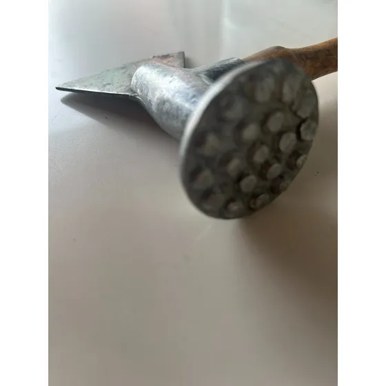 Martillo Mango Madera Tiernizador De Carne + Hacha De Cocina