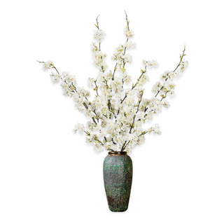 4 Flores Brillantes Artificiales De Cerezo, Arreglos Flores 4 Flores Brillantes Artificiales De Cerezo, Arreglos Flores