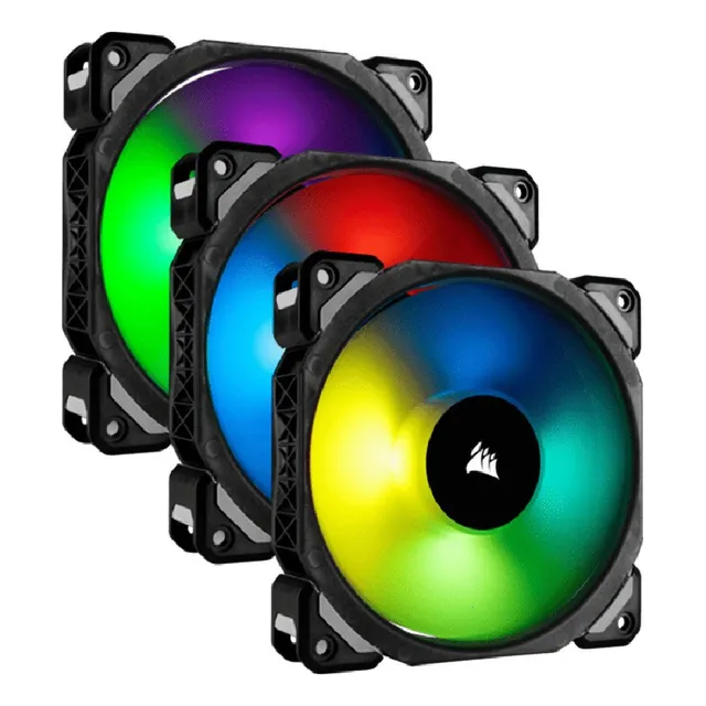 Kit X3 Fan Corsair Ml120 Pro Rgb Led 12 Cm 1600 Rpm 4pins