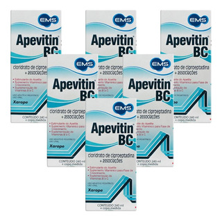 Kit Apevitin Bc Com 6 Unidades De 240ml Cada Sem Sabor Kit Apevitin Bc Com 6 Unidades De 240ml Cada Sem Sabor