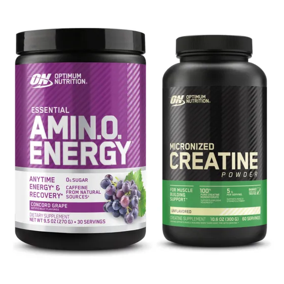 Combo Energía Optimum Nutrition Amino Energy + Creatina On 