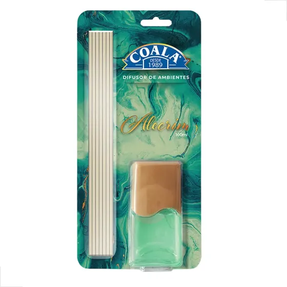 Difusor De Aromas Coala Alecrim 100ml Ambiente C/ Varetas