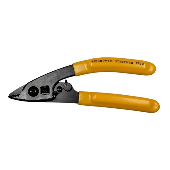 Pinza Peladora De Fibra Óptica Drop Amarillo Wireplus
