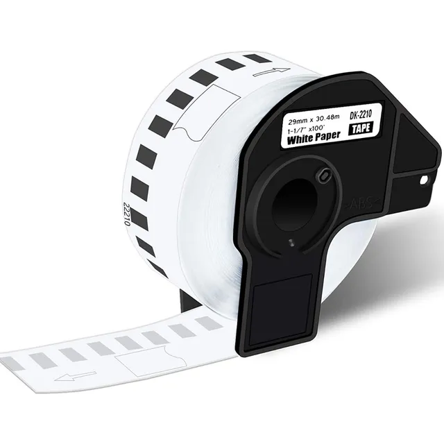 40 Rollos Etiqueta Inko Compatible Con Brother Dk2210 29mm Color Blanco