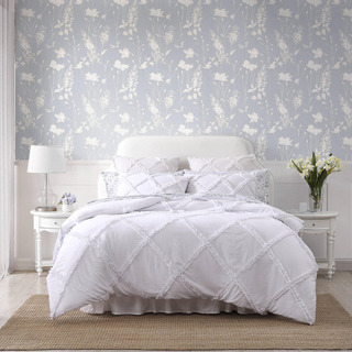 Laura Ashley- Juego De Edredón Queen, Juego De Cama Reversib Laura Ashley- Juego De Edredón Queen, Juego De Cama Reversib