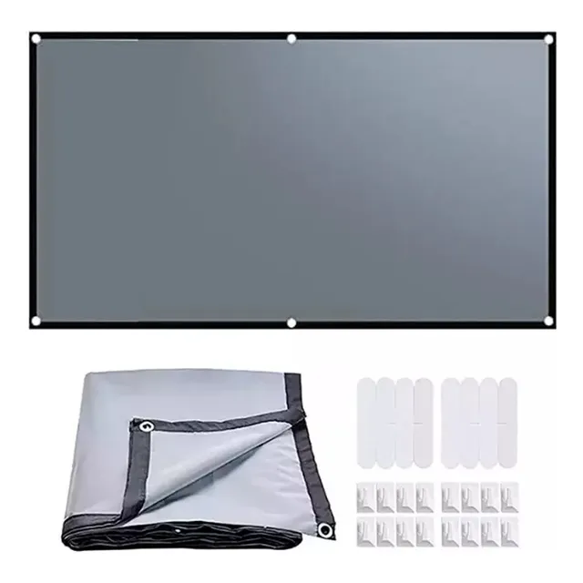 Pantalla Para Proyector De 84 Antiluz 16:9 Hd Cine En Casa