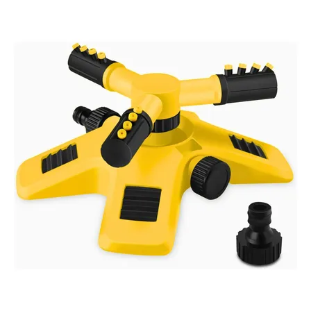 Kit 3 Aspersores Irrigação Jardim Giratório Grama Horta