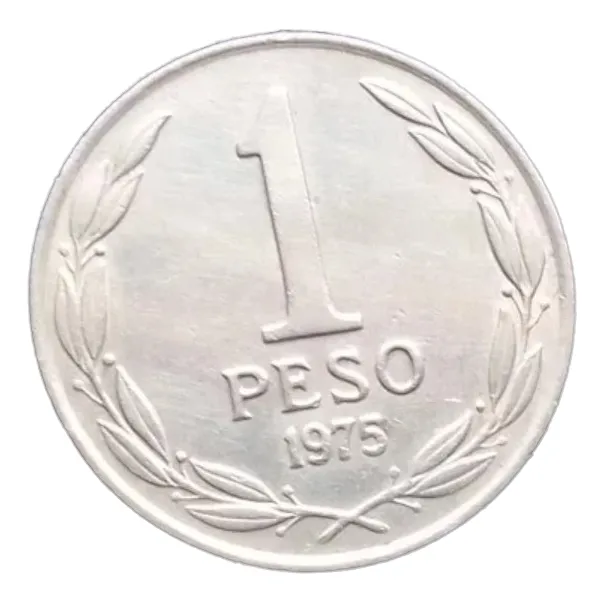 Moneda Chilena De 1 Peso Del Año 1975 Hasta 1979