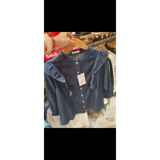 Blusa Para Dama De Jeans Importada Talla S ,nueva.