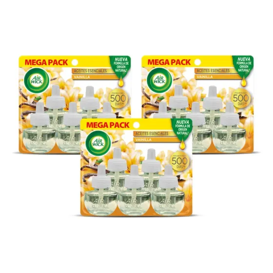Airwick Recarga Desodorante Electrico Vainilla 3 X 5 Unid