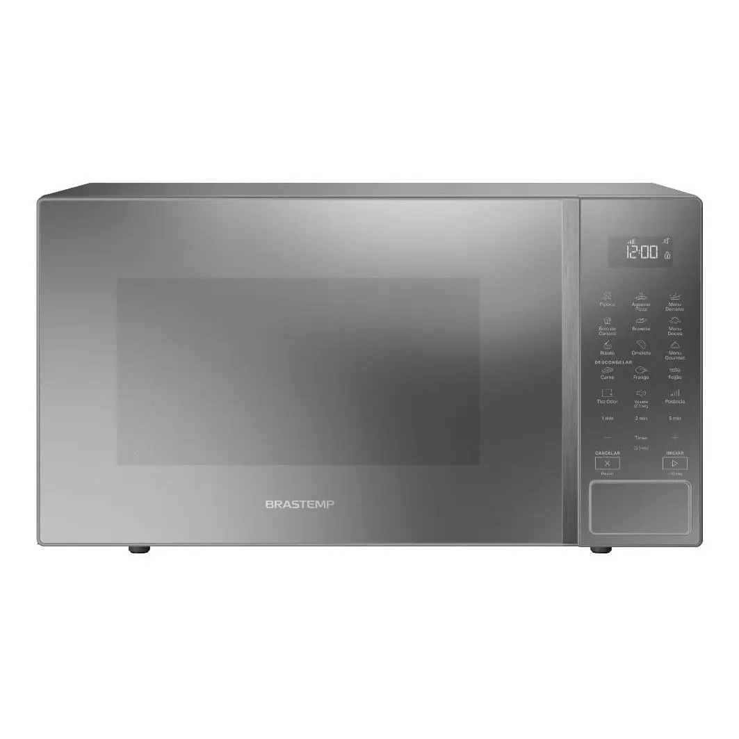Micro-ondas Brastemp 32L BMS46AR Cinza com Menu Gourmet