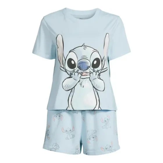 Conjunto Pijama Para Dama De Stitch Disney Talla Xl