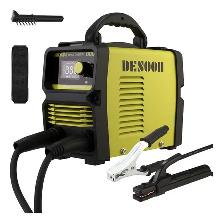 Máquina De Solda Inversora 120a Mma /tig Lift Eletrodo Portatil Bivolt 127v/220v Com Display Digital Função Vrd E Proteção Contra Superaquecimento Desoon Verde-claro 127/220v