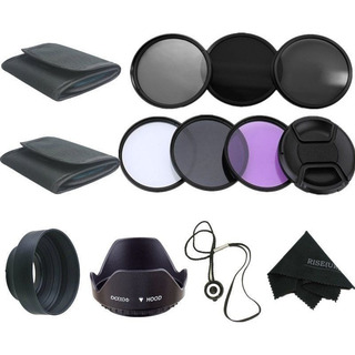 Kit 58mm Filtro Uv Cpl Fld Nd2 Nd4 Nd8 18-55 Canon Kit 58mm Filtro Uv Cpl Fld Nd2 Nd4 Nd8 18-55 Canon