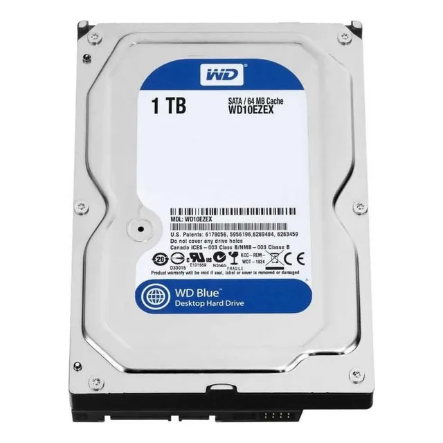 interno Western Digital WD10EZEX 1TB plateado