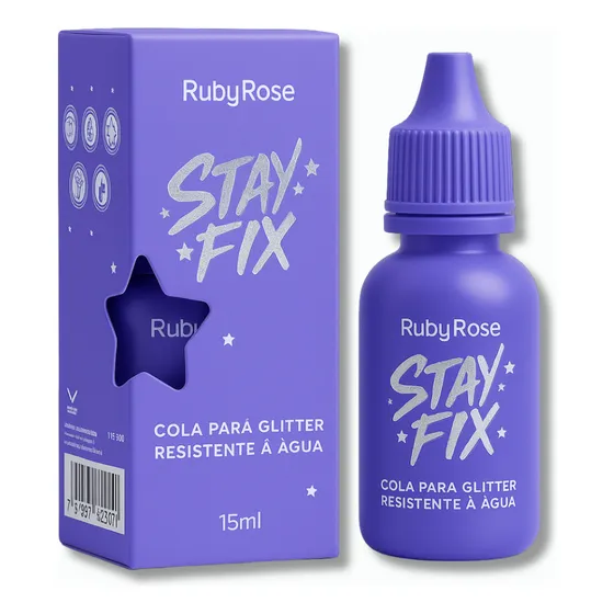 Cola Para Glitter Linha Stay Fix Ruby Rose
