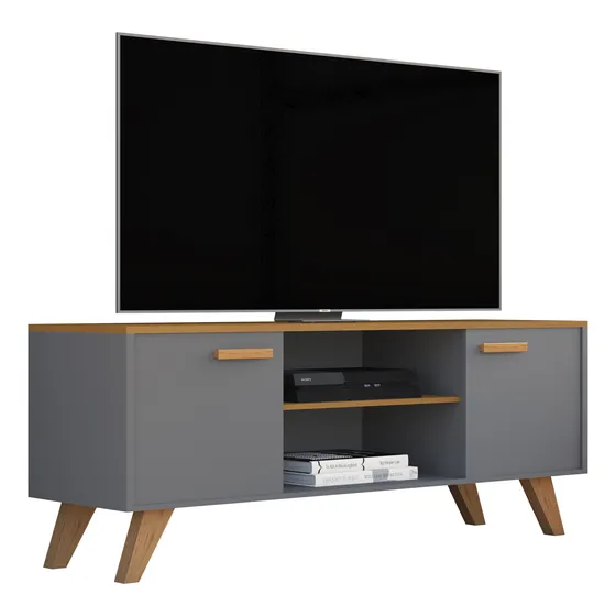 Rack De Tv Para Sala Moderno Com Prateleiras Estante Rebeca