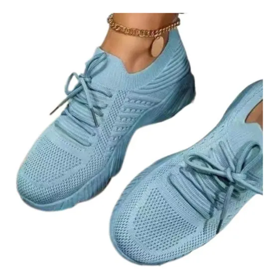 Moda Feminina Tênis Casuais Respiráveis