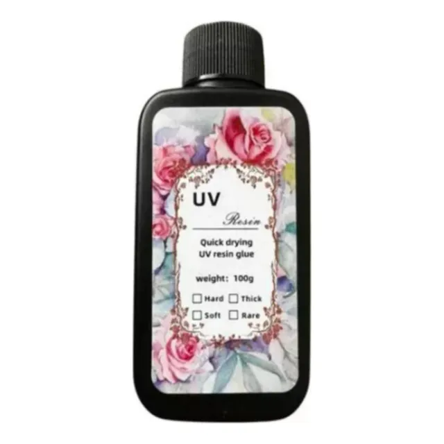 Resina Uv Cristal  X 100gr Con Pico Vertedor - Artesanias