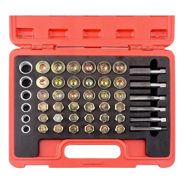 Tapón Salva Carter Aceite (114 Pzs) Kit Reparación De Roscas