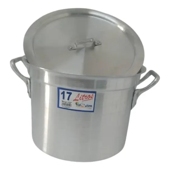 Olla Industrial De Aluminio, Marca Falupa, Capacidad 17 Lts