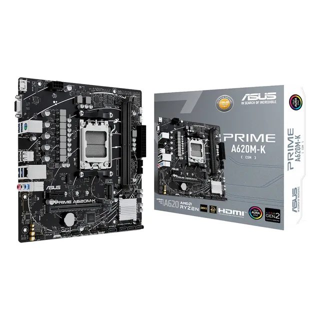 Tarjeta Madre Asus Prime A620m-k-csm Am5 Ddr5 M.2 Micro Atx