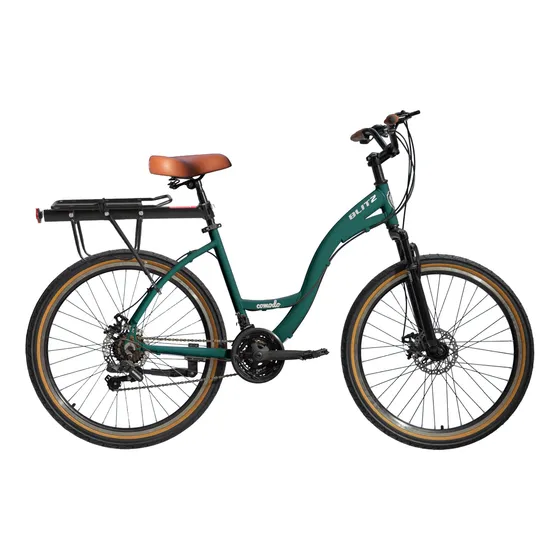 Promoção Bicicleta Blitz Aro26 Comodo Urbana 21v + Bagageiro