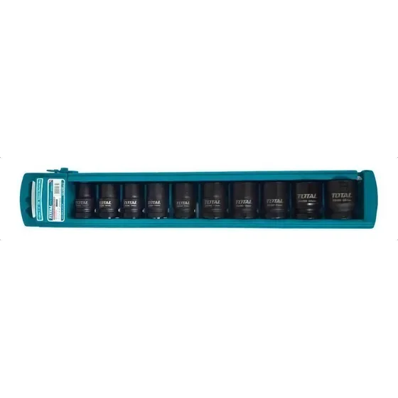 Juego De Dados De Impacto De 1/2 X 10 Pza Total Thistd12101 Color Negro