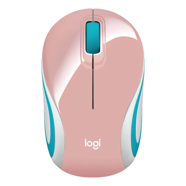 Logitech M187 Mini Mouse Inalámbrico, 2.4 Ghz Blossom Color First blush