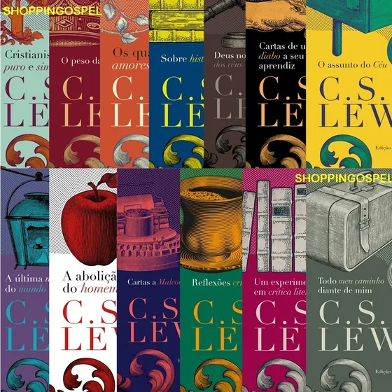 Box De 13 Livros C. S. Lewis Edição Completa Capa Dura