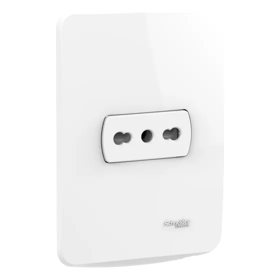 Tomacorriente Simple Bipaso 10/16a Blanco Miluz Schneider Blanco