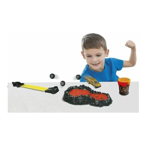 Pista Lava Slime Adventure Force Con Carro Naranja Die Cast