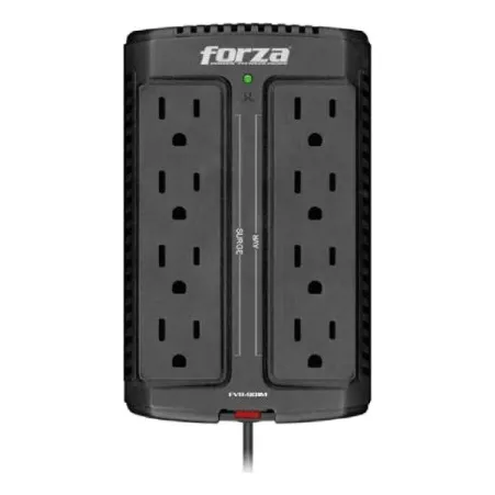Estabilizador Forza FVR 900VA Series FVR-902A 900VA entrada de 220V negro