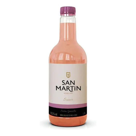 Vinho De Mesa Rosé San Martin Suave Pet 1,4 Litro Nacional