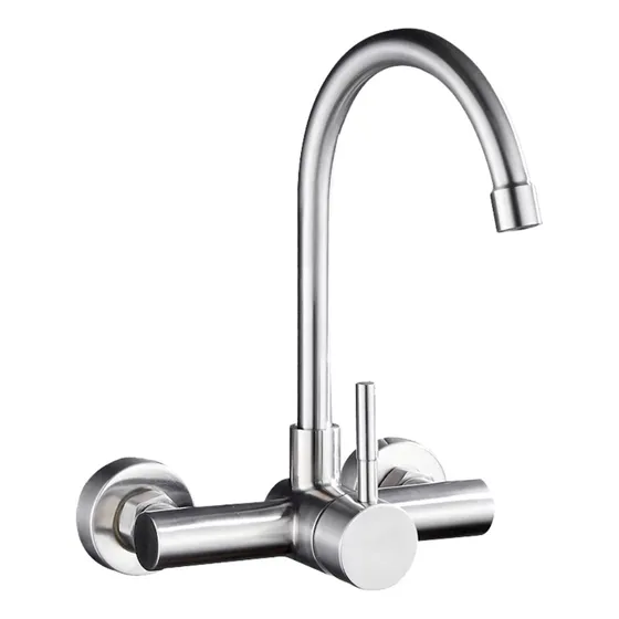 Monocomando Cocina Pared 20 Cm Acero Inox 304 Satinada
