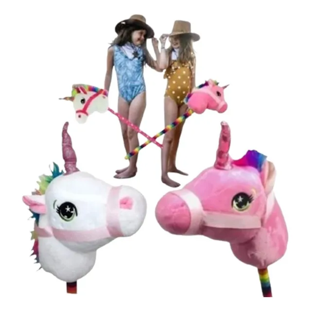 Peluche Cabeza De Caballo Unicornio 70 Cms Sonido Relincho