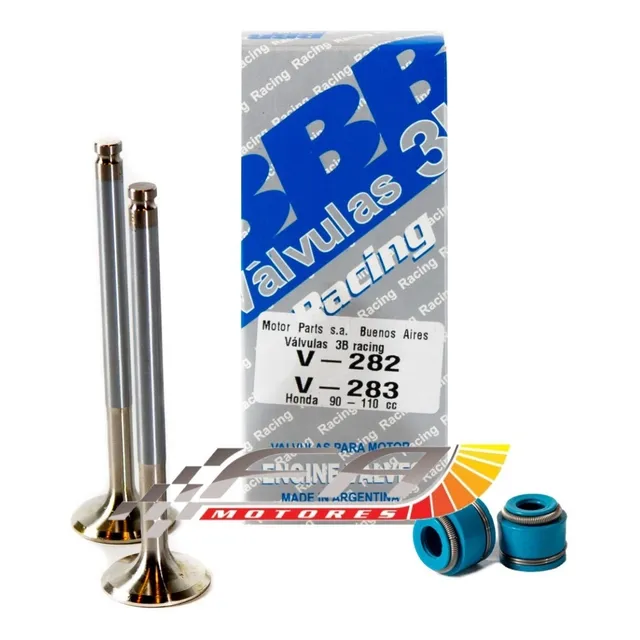 Válvulas 3b Racing 110cc 23 20mm Honda Biz + Retenes 