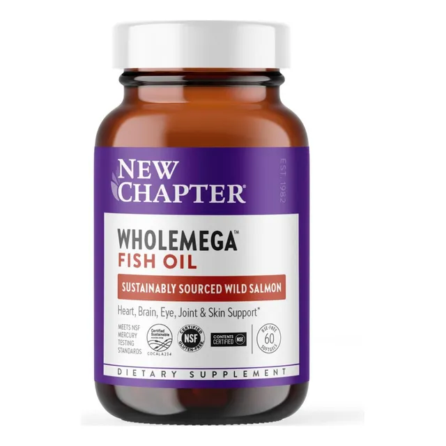 Aceite De Pescado Wholemega New Chapter 60 Softgel