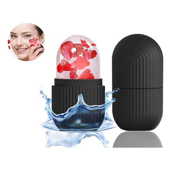 Rodillo Facial Masajeador Hielo Gel Frío Cuidado De La Piel Todo Tipo De Piel Día/noche