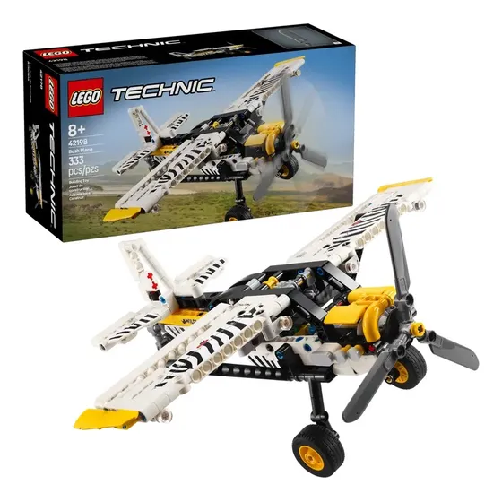 Lego 42198 Technic Avión Avioneta Bush Plane, 333 Pcs 333 Lego Technic