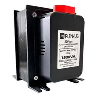 Transformador 1500va Bivolt 110-220 / 220-110 Plennus Transformador 1500va Bivolt 110-220 / 220-110 Plennus