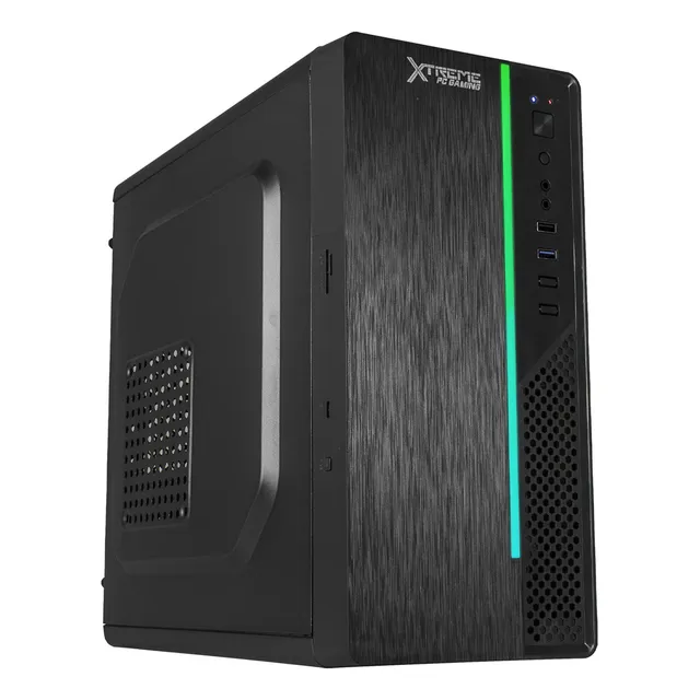 Gabinete Gamer Xtreme Pc Gaming Ultron Cxt445bk Micro Torre Micro Atx/itx 500w Rgb Negro