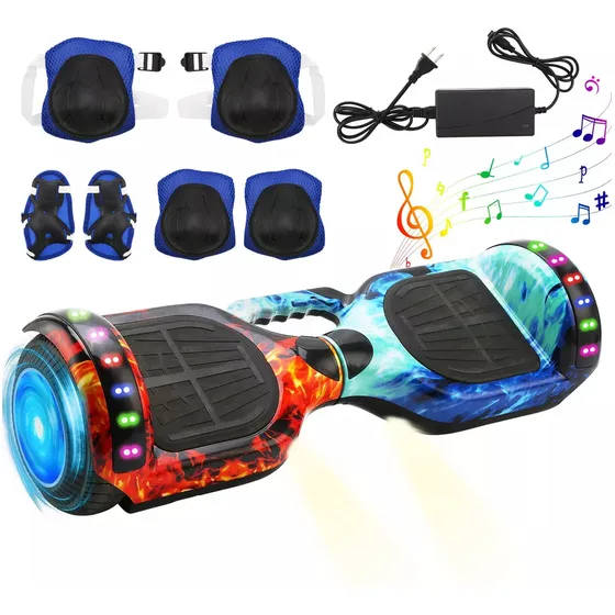 Patineta Eléctrica Hoverboard Con Bluetooth Luces Led