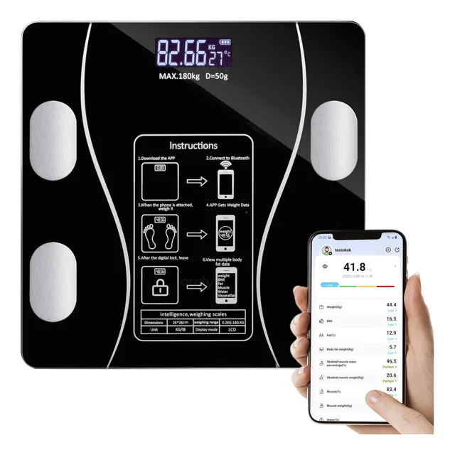 Archy Bascula Corporal Escala De Grasa Inteligente Bluetooth