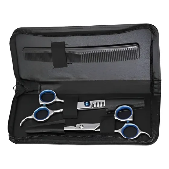Kit Estuche Peluqueria Accesorios Barberia Tijeras Peines